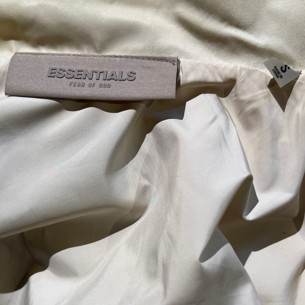 Essentials Nylon Coaches Jacket - Egg Shell / S - image 8